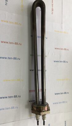 Блок тэнов G 1 1/4" 3000(1500Вт*2)  резьба D-42 мм,нерж.,L=25см
